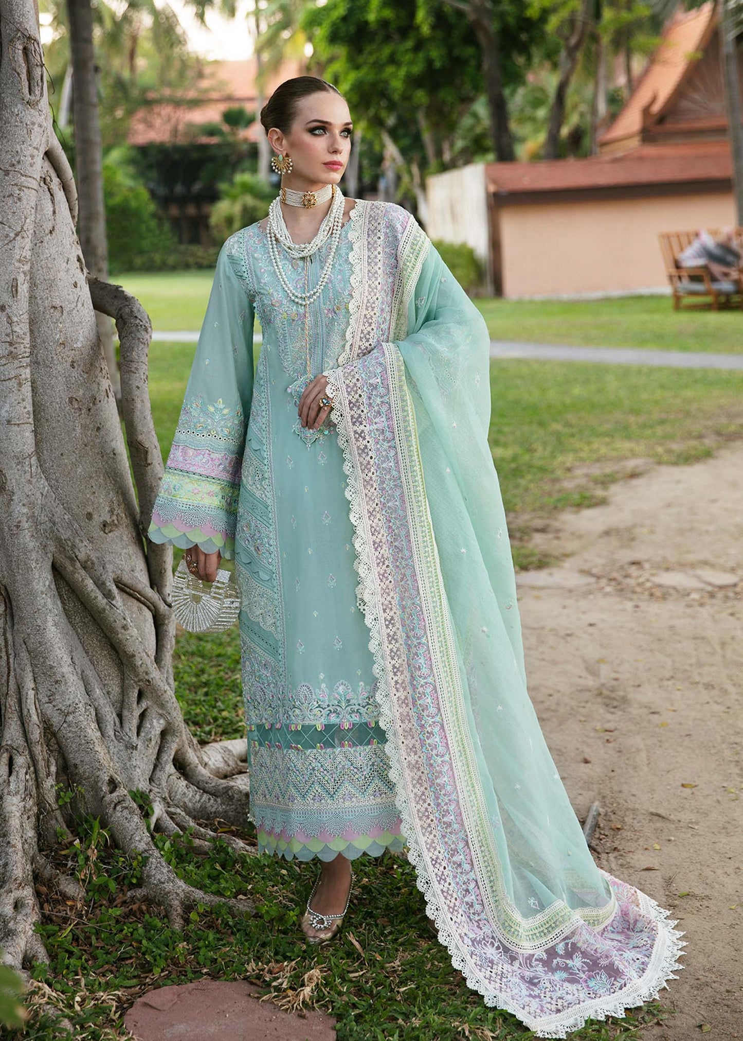 Kanwal Malik | Sareen Luxury Lawn 24 | Camilla - House Of Anaya