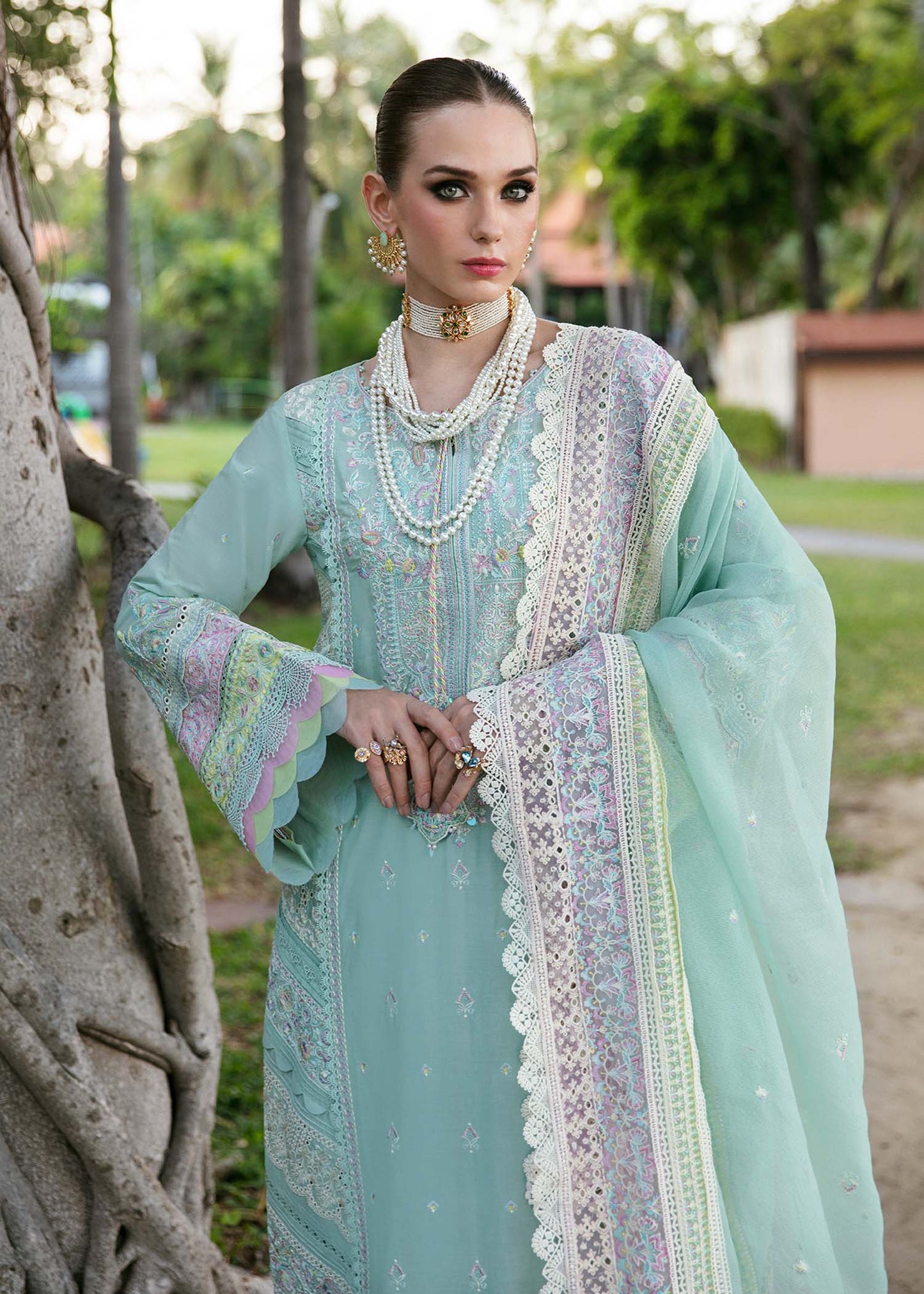 Kanwal Malik | Sareen Luxury Lawn 24 | Camilla - House Of Anaya