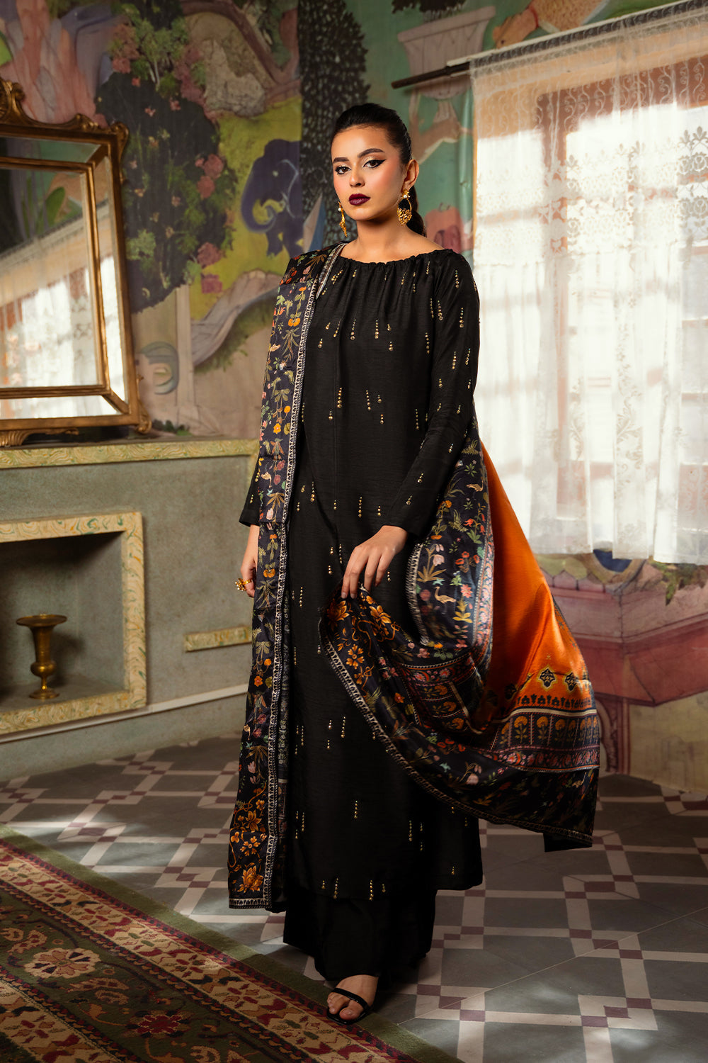 Saira Rizwan | Dahini Silk Pret | ESMA - SRLP02-25 - House Of Anaya