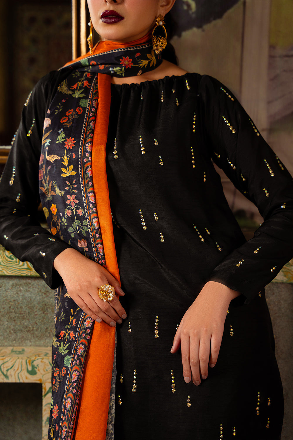 Saira Rizwan | Dahini Silk Pret | ESMA - SRLP02-25 - House Of Anaya