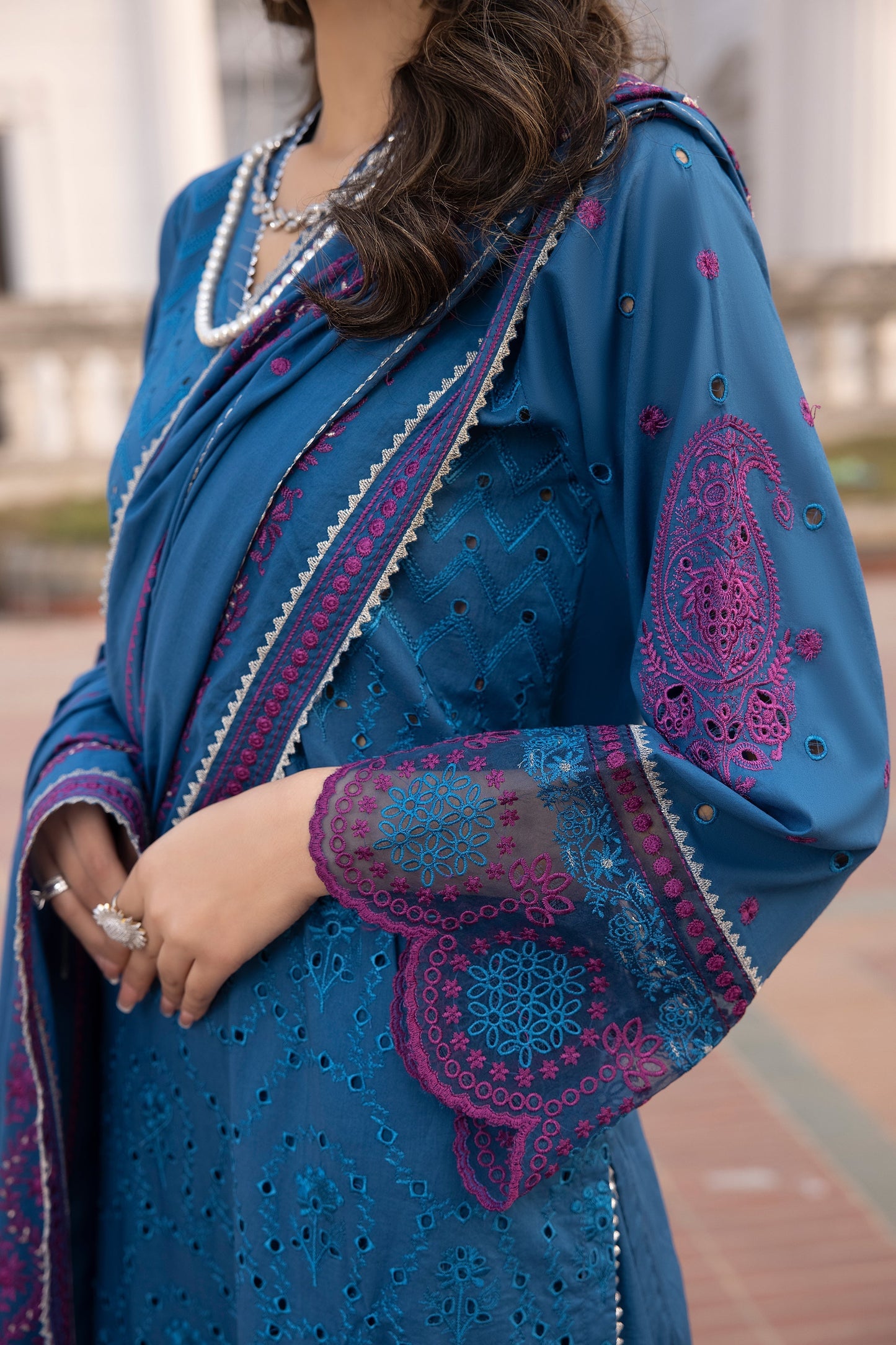 LSM | Spring Embroidered 24 | A-4 - House Of Anaya