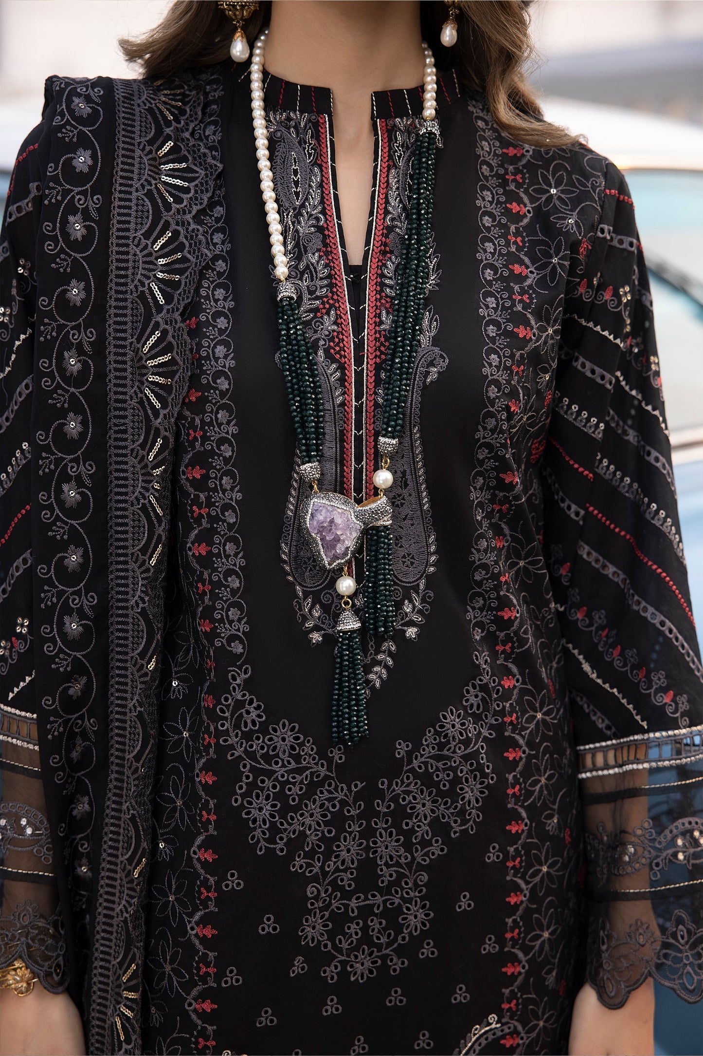 LSM | Spring Embroidered 24 | A-7 - House Of Anaya