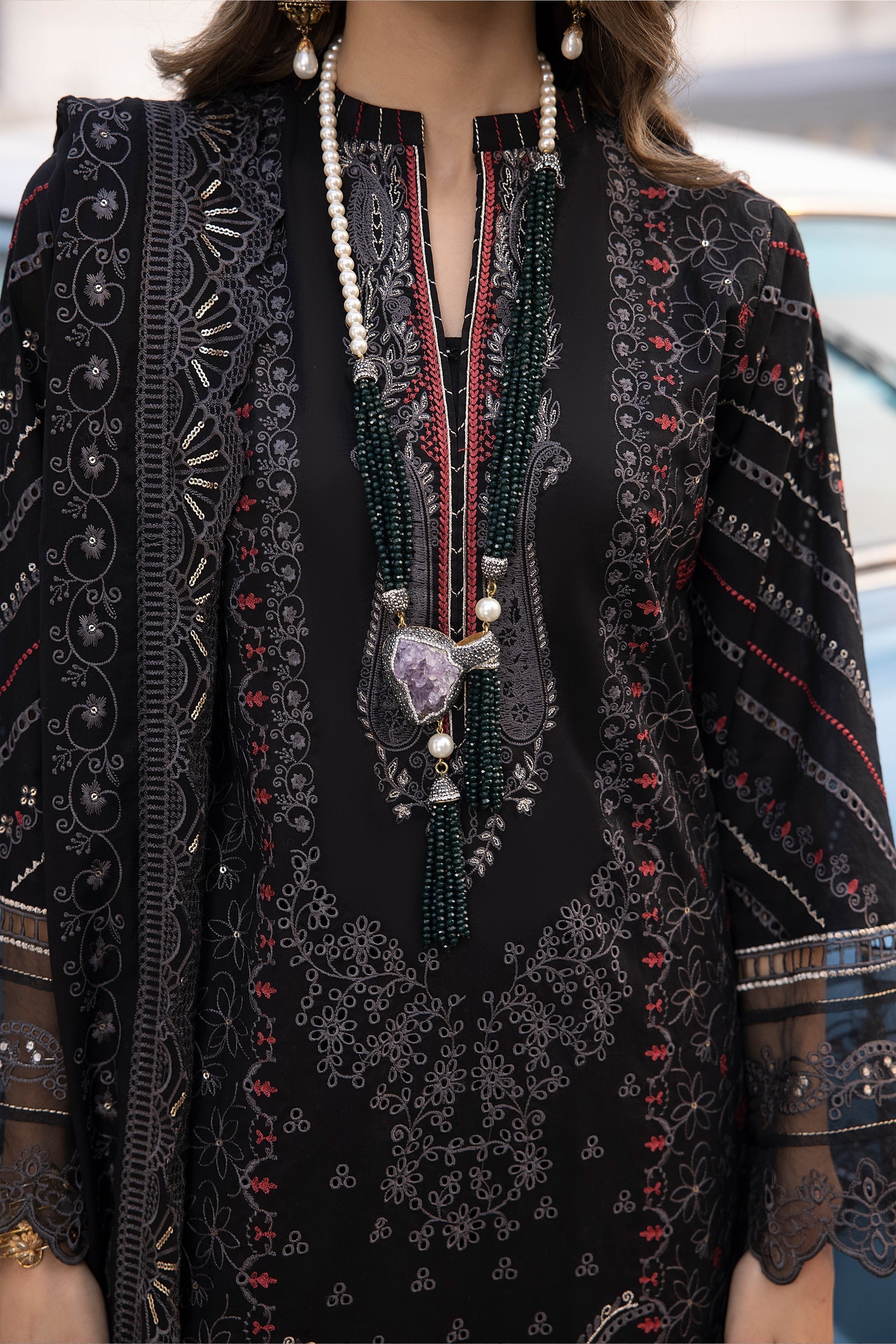 LSM | Spring Embroidered 24 | A-12 - House Of Anaya