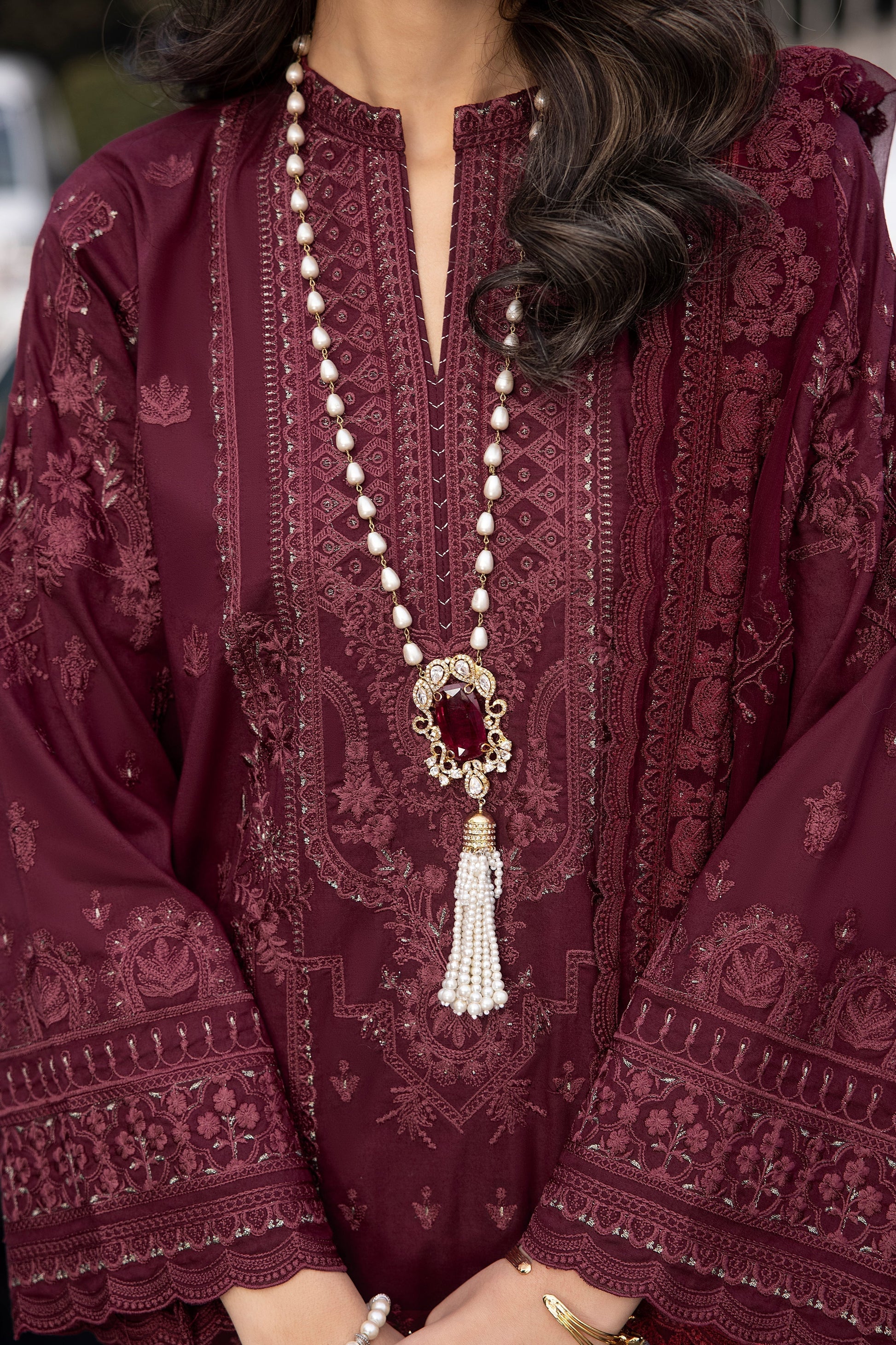 LSM | Spring Embroidered 24 | A-10 - House Of Anaya