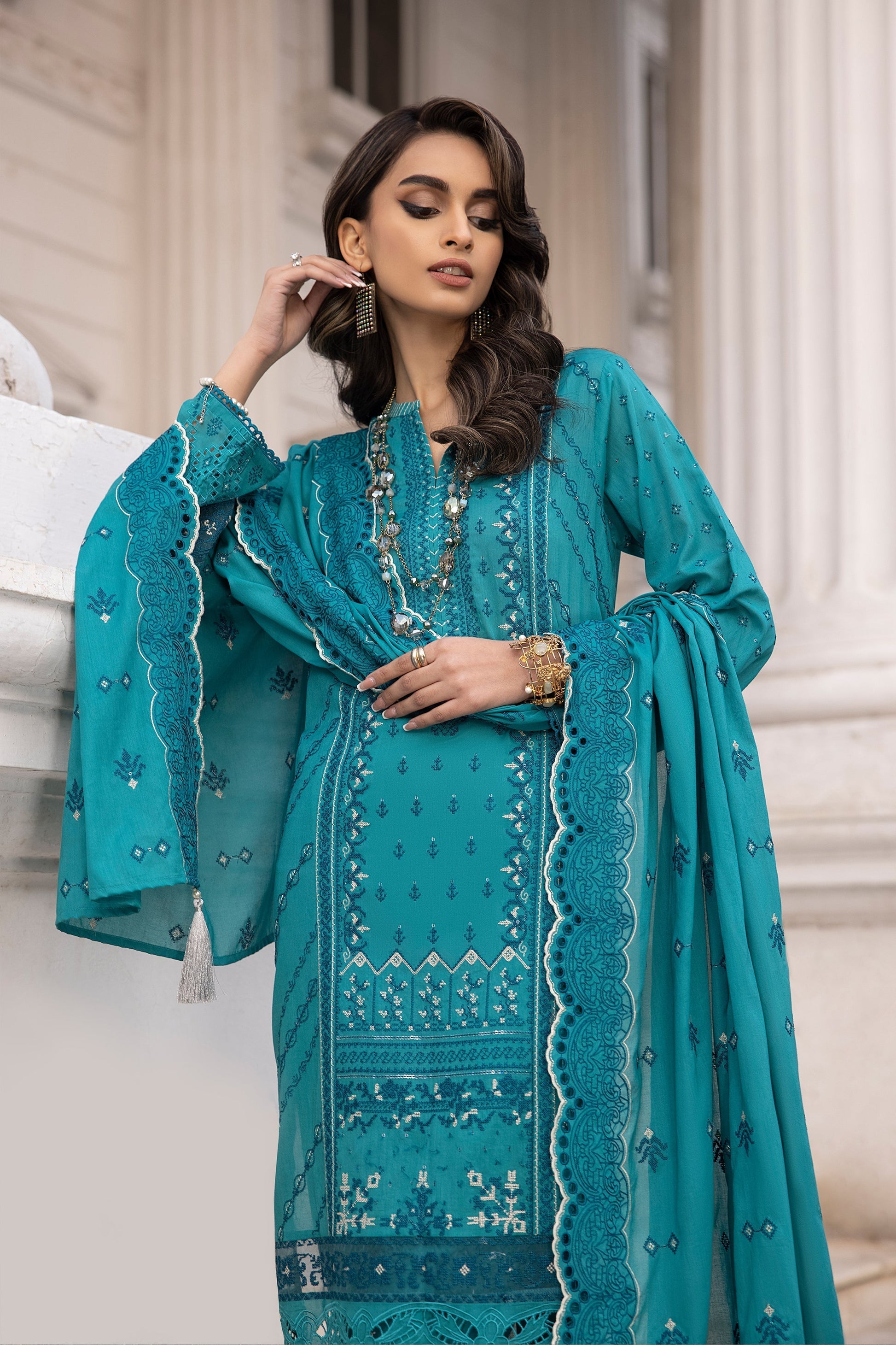 LSM | Spring Embroidered 24 | A-5 - House Of Anaya