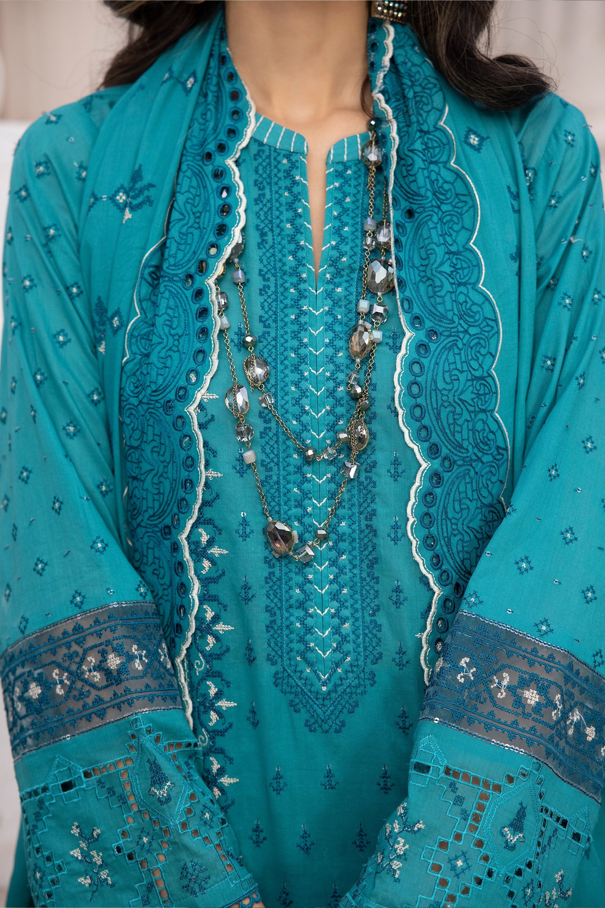 LSM | Spring Embroidered 24 | A-5 - House Of Anaya