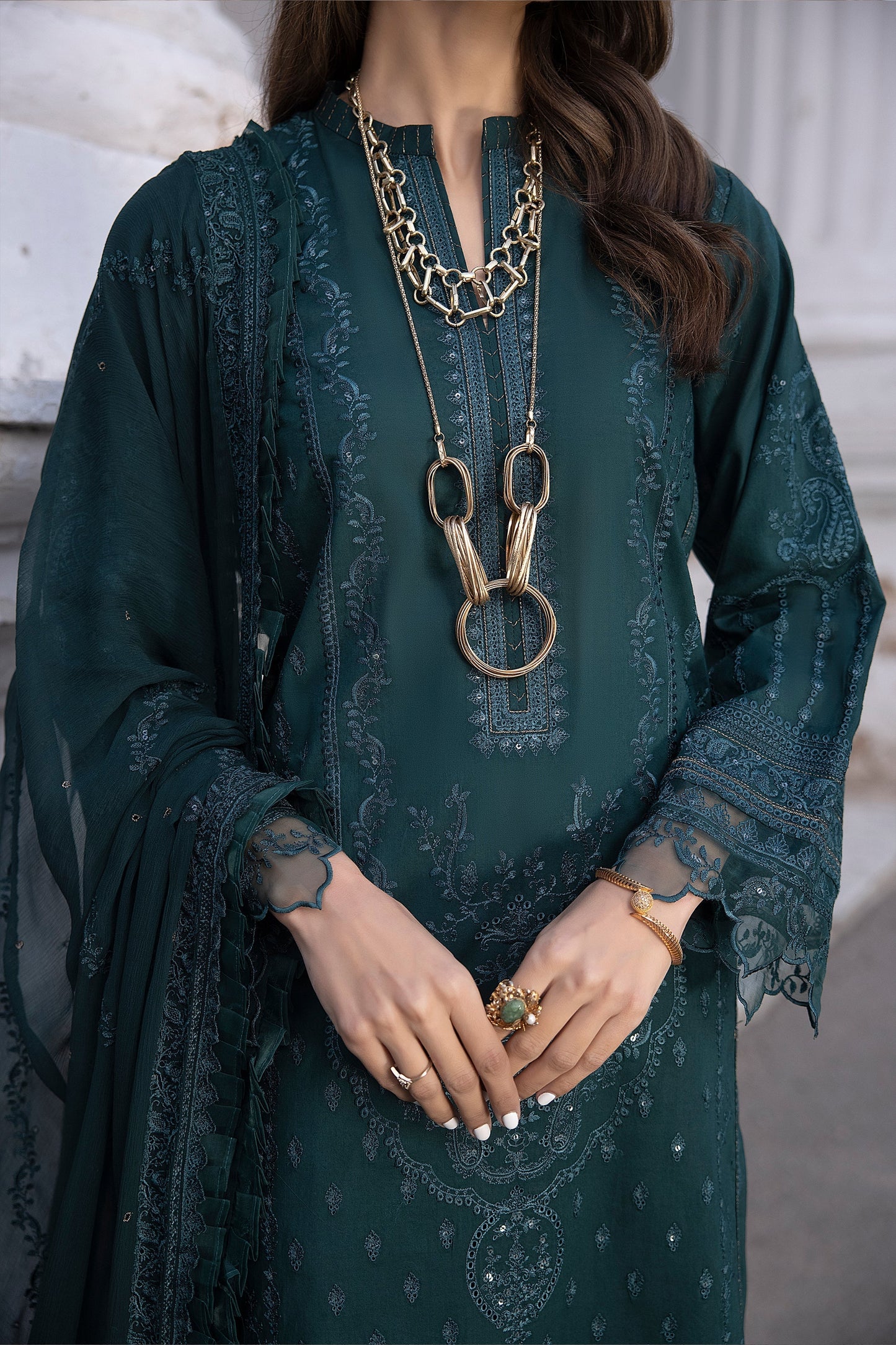LSM | Spring Embroidered 24 | A-13 - House Of Anaya