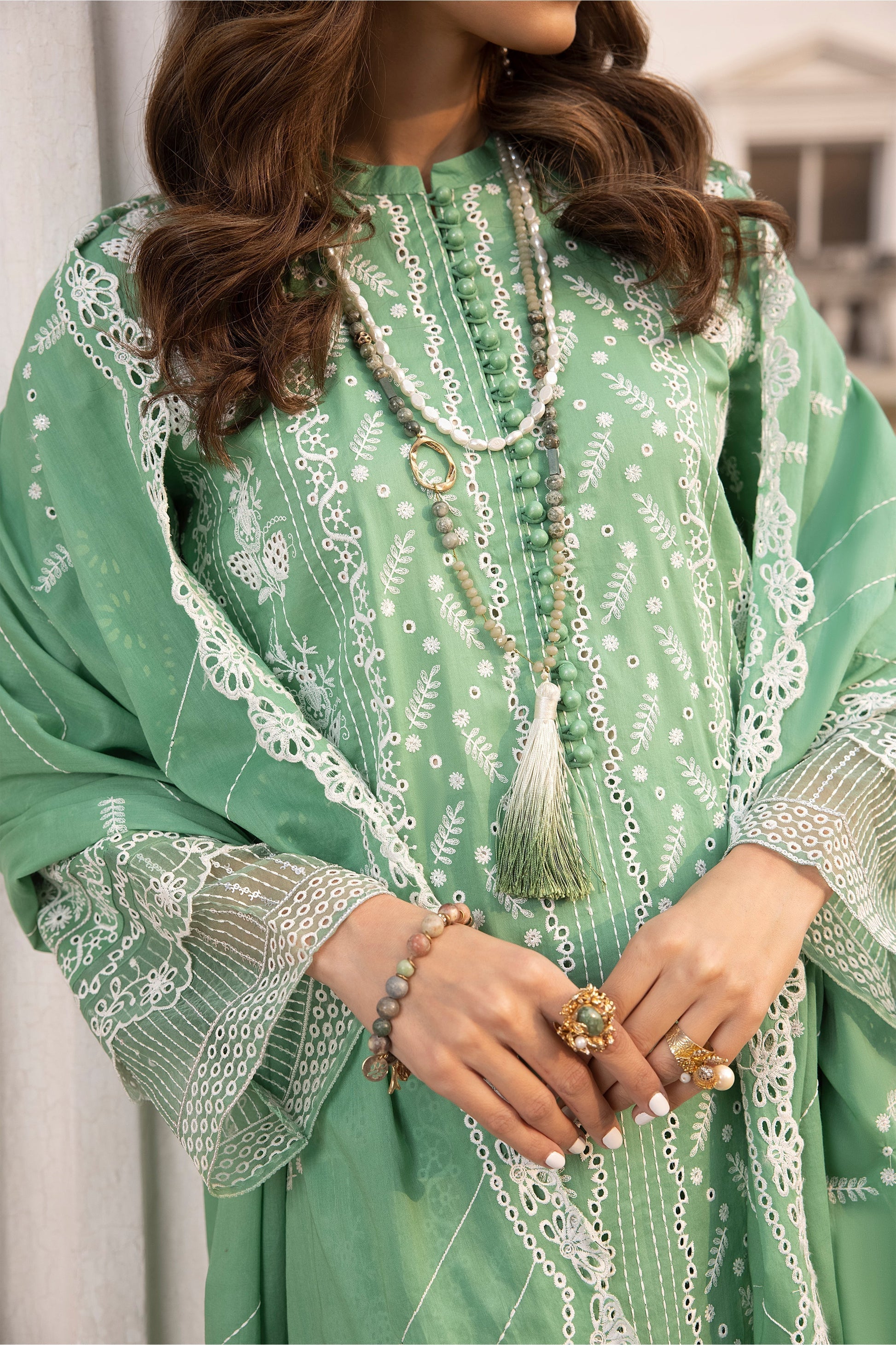 LSM | Spring Embroidered 24 | A-2 - House Of Anaya