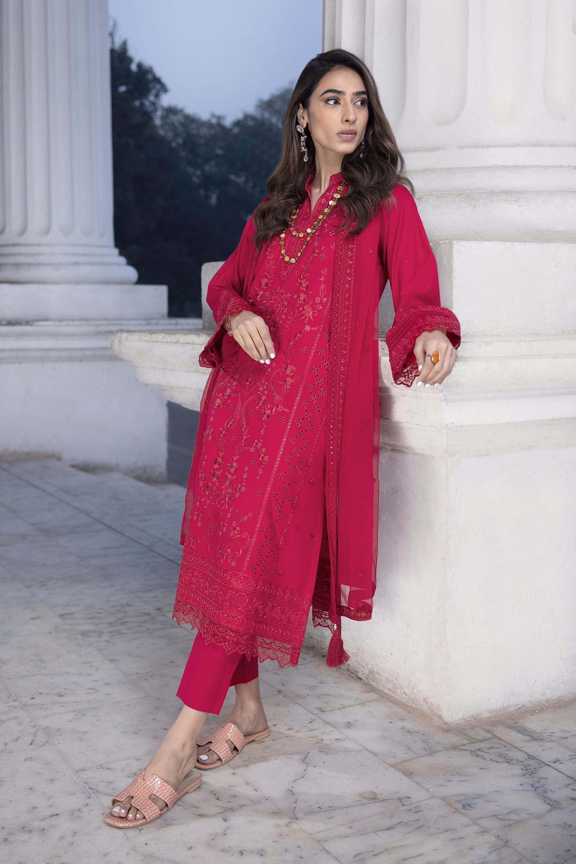 LSM | Spring Embroidered 24 | A-15 - House Of Anaya