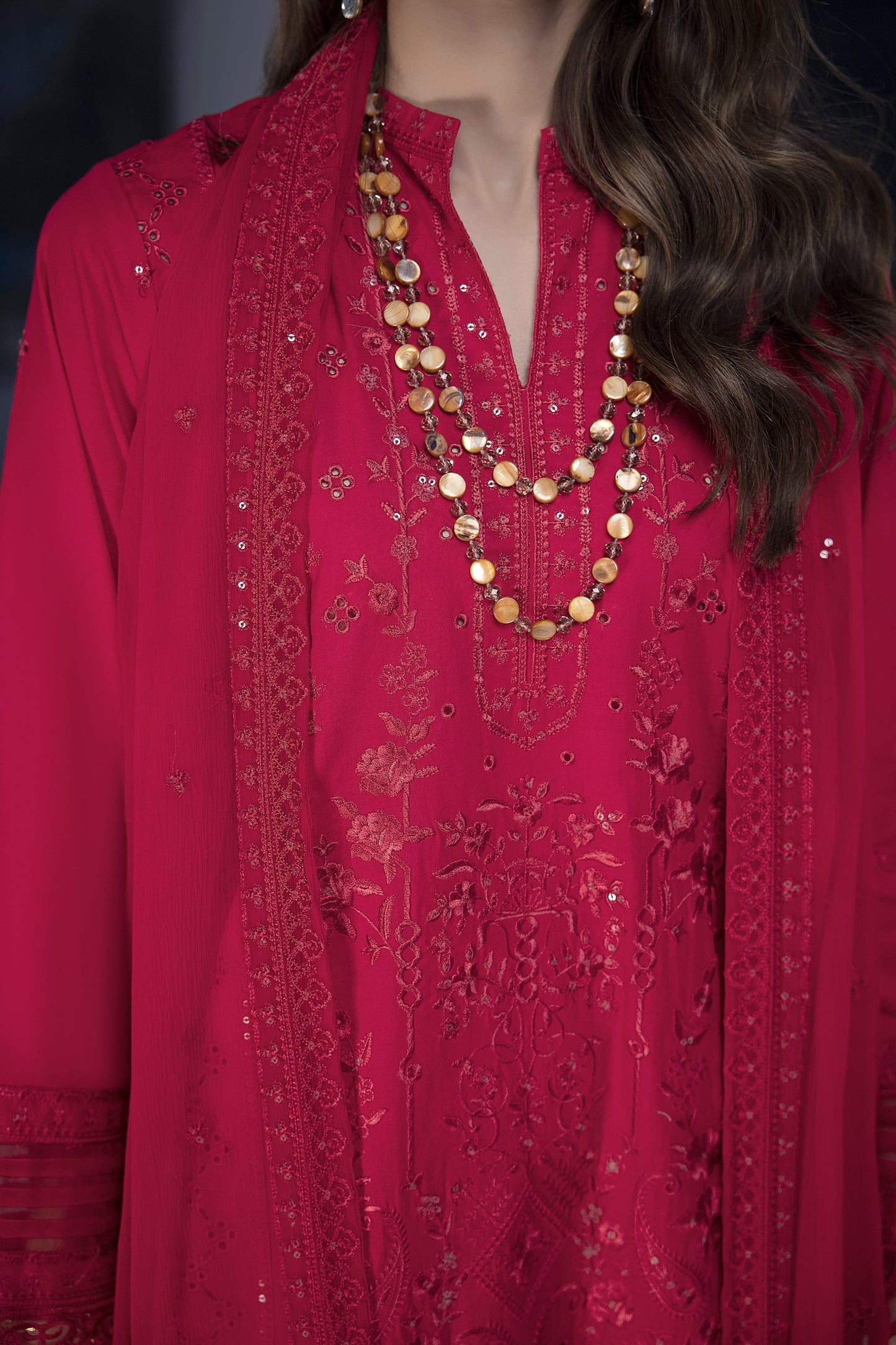 LSM | Spring Embroidered 24 | A-15 - House Of Anaya