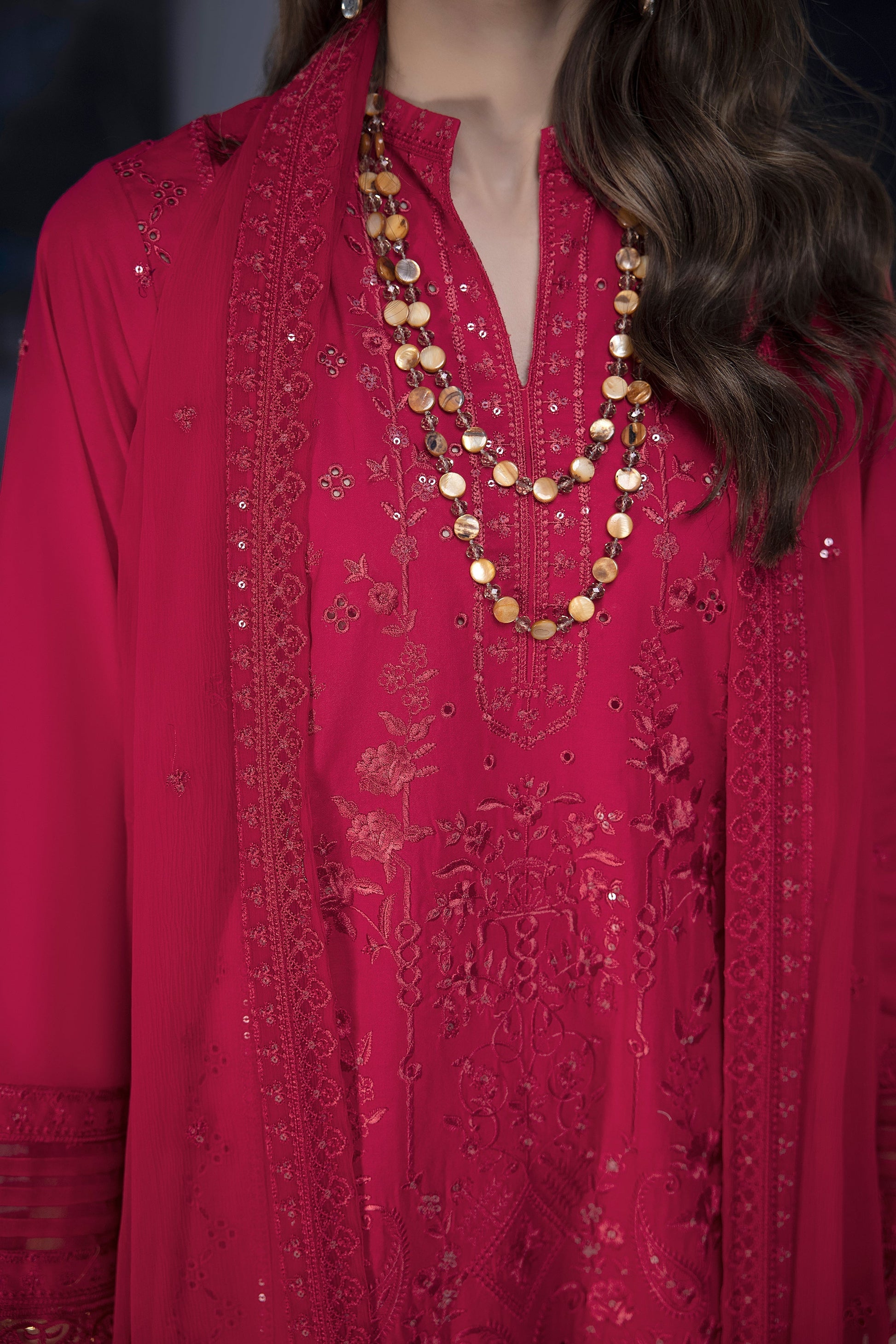 LSM | Spring Embroidered 24 | A-15 - House Of Anaya