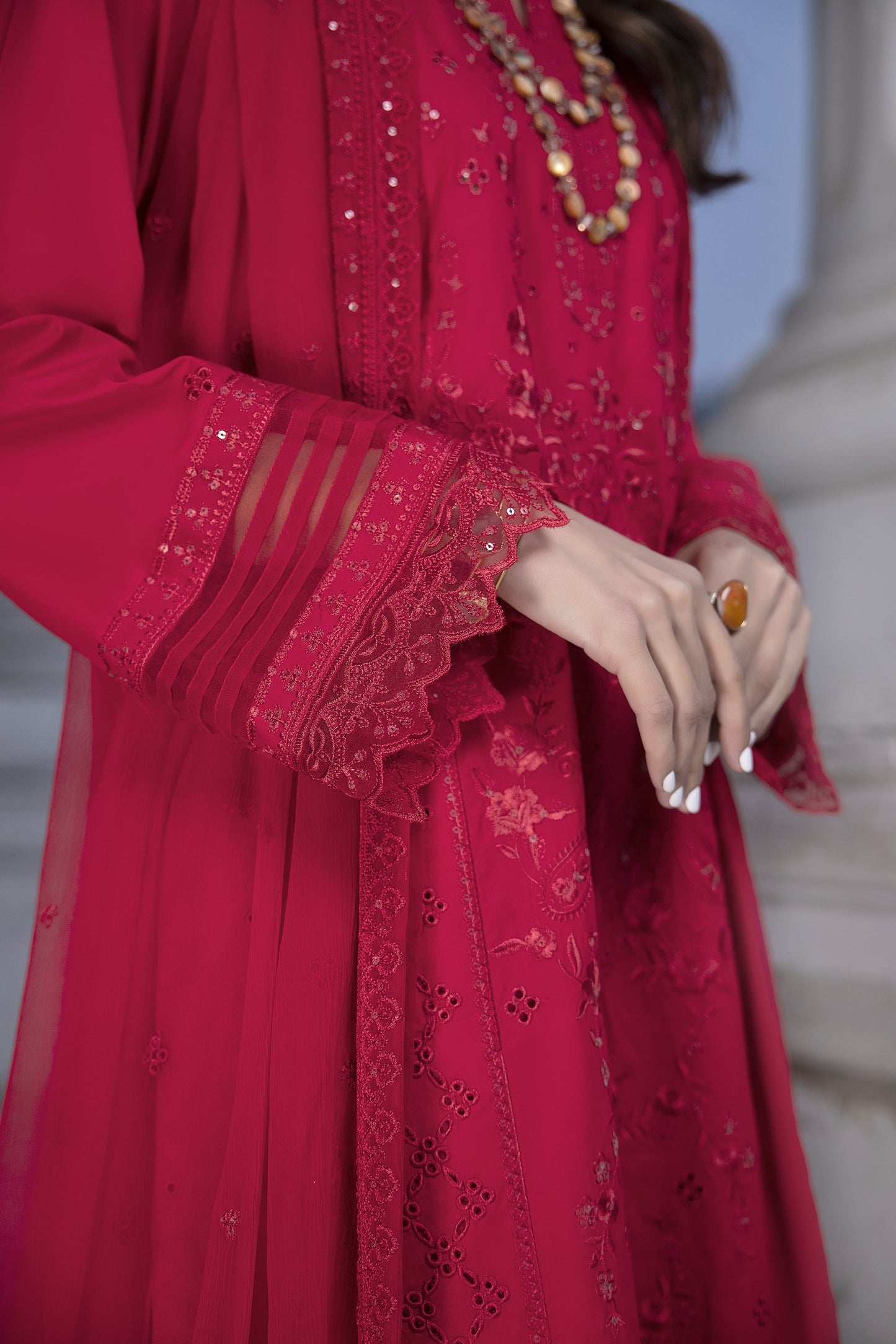 LSM | Spring Embroidered 24 | A-15 - House Of Anaya