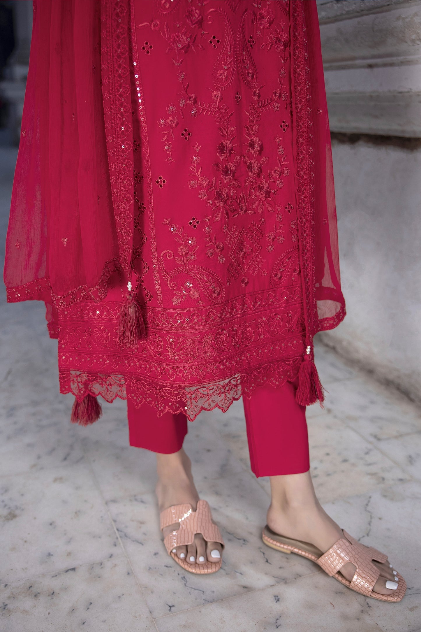 LSM | Spring Embroidered 24 | A-15 - House Of Anaya