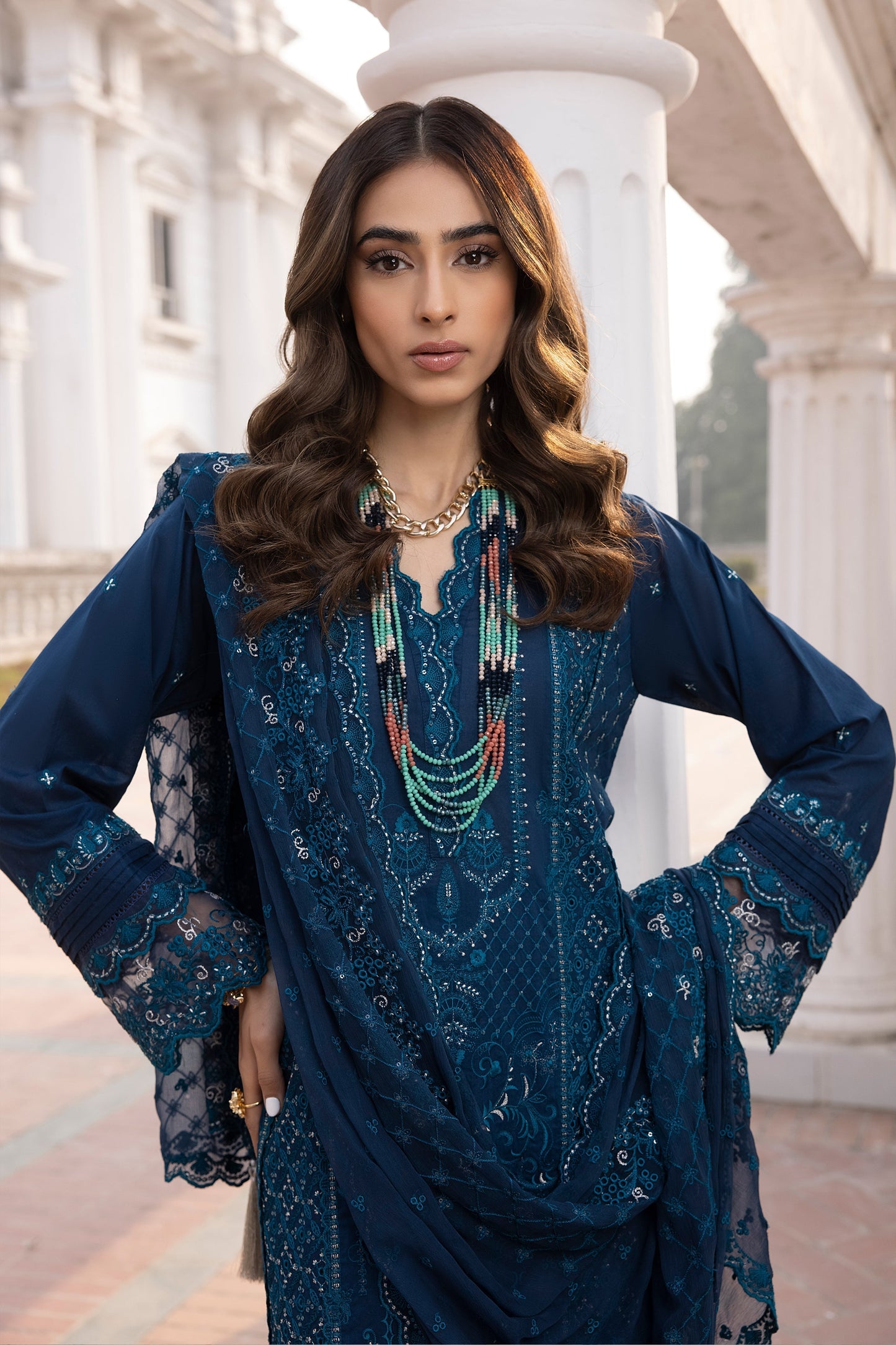LSM | Spring Embroidered 24 | A-14 - House Of Anaya