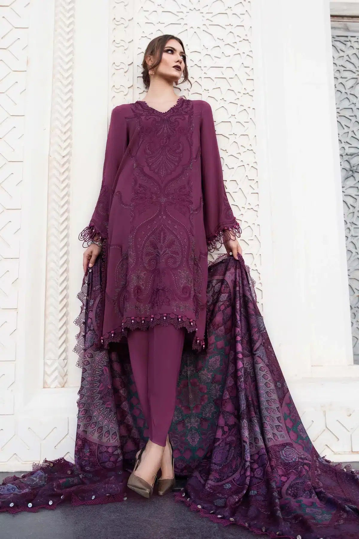 Maria B | M Prints Winter 23 | MPT-2003-B - House Of Anaya
