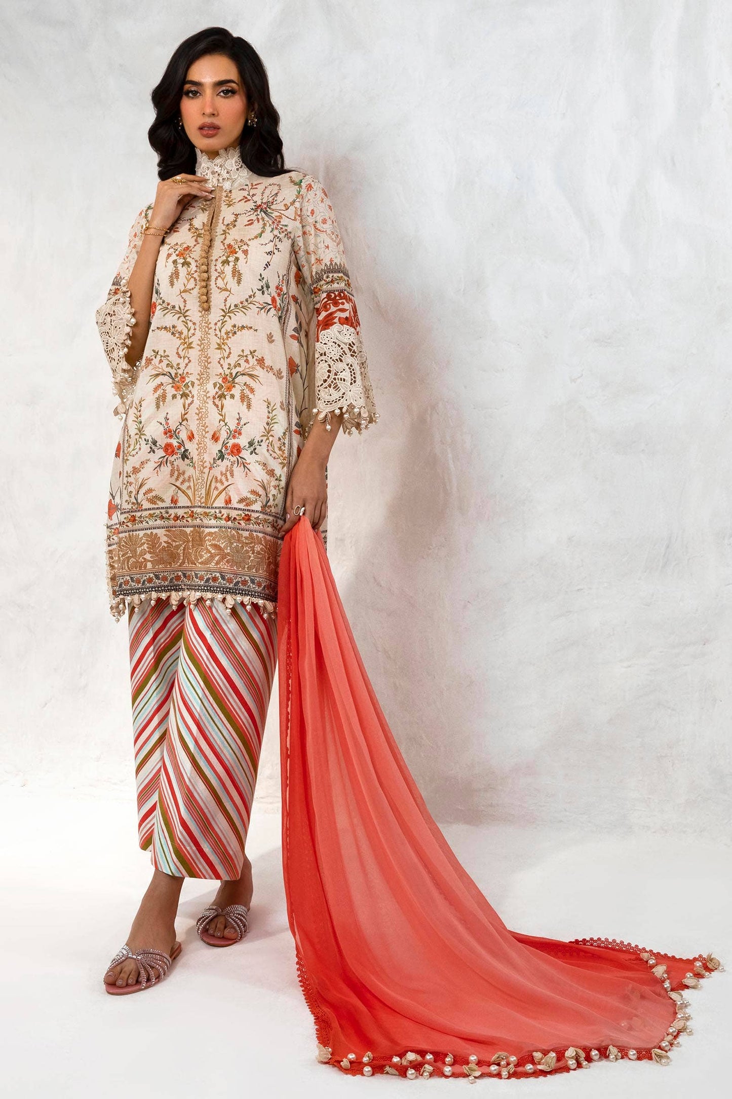 Sana Safinaz | Muzlin Summer 24 | 005A-CI - House Of Anaya