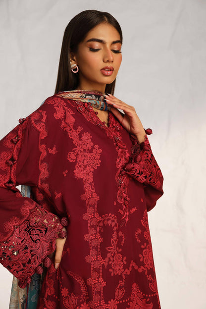Sana Safinaz | Muzlin Summer 24 | 008B-CK - House Of Anaya