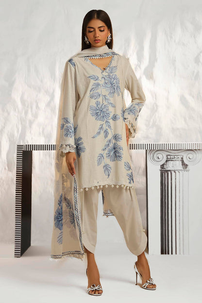 Sana Safinaz | Muzlin Summer 24 | 011A-CT - House Of Anaya