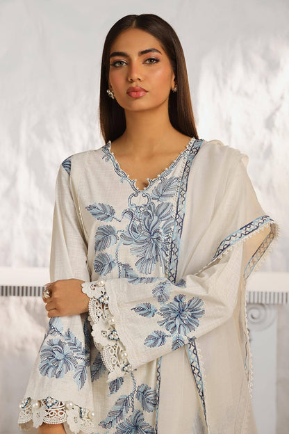 Sana Safinaz | Muzlin Summer 24 | 011A-CT - House Of Anaya