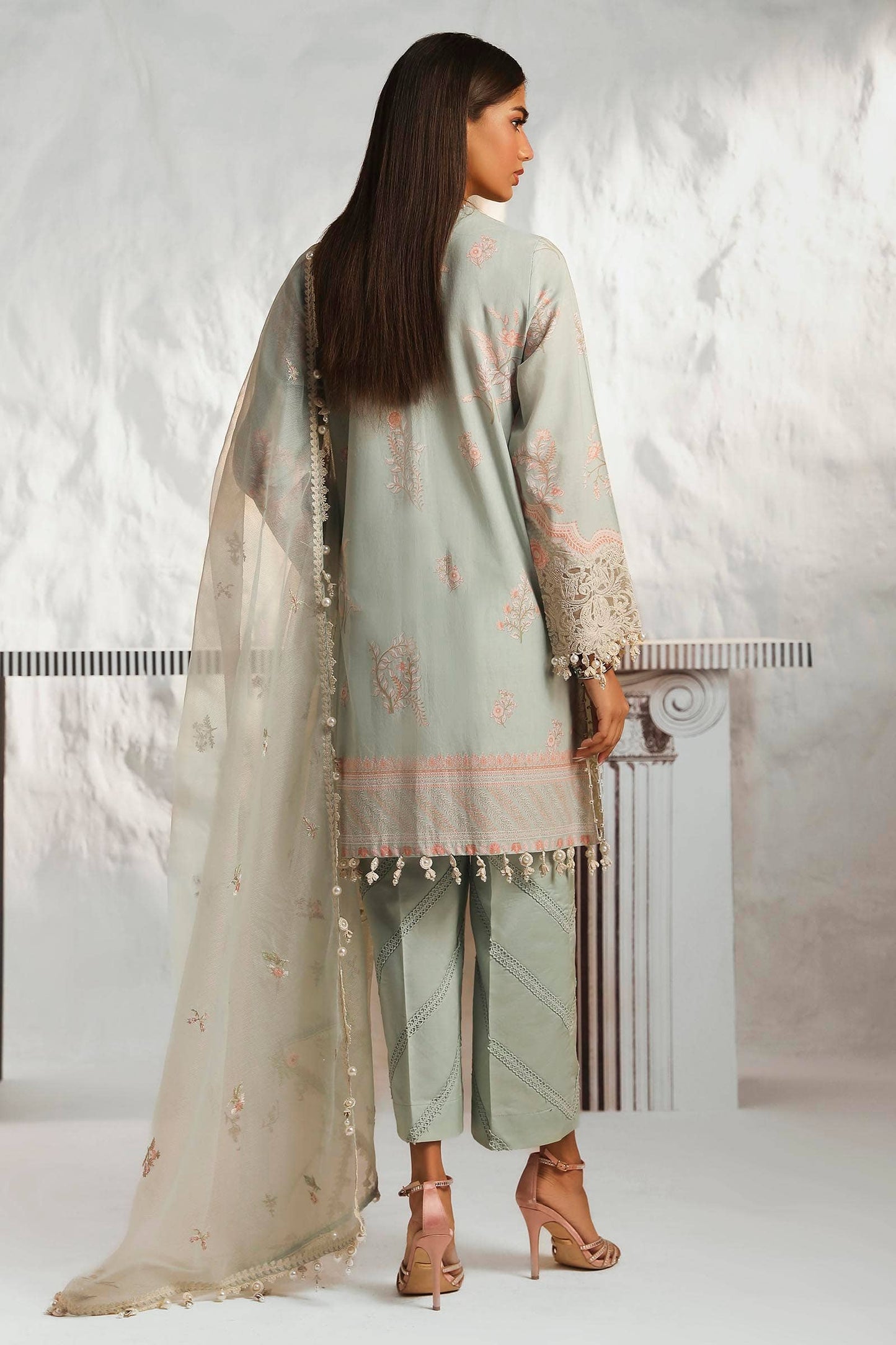 Sana Safinaz | Muzlin Summer 24 | 018A-CV - House Of Anaya
