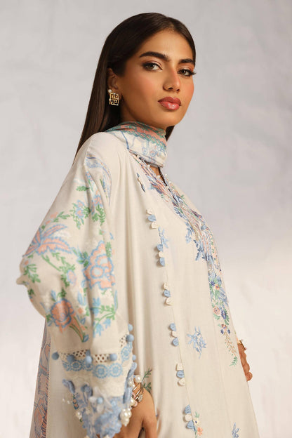 Sana Safinaz | Muzlin Summer 24 | 019A-CJ - House Of Anaya