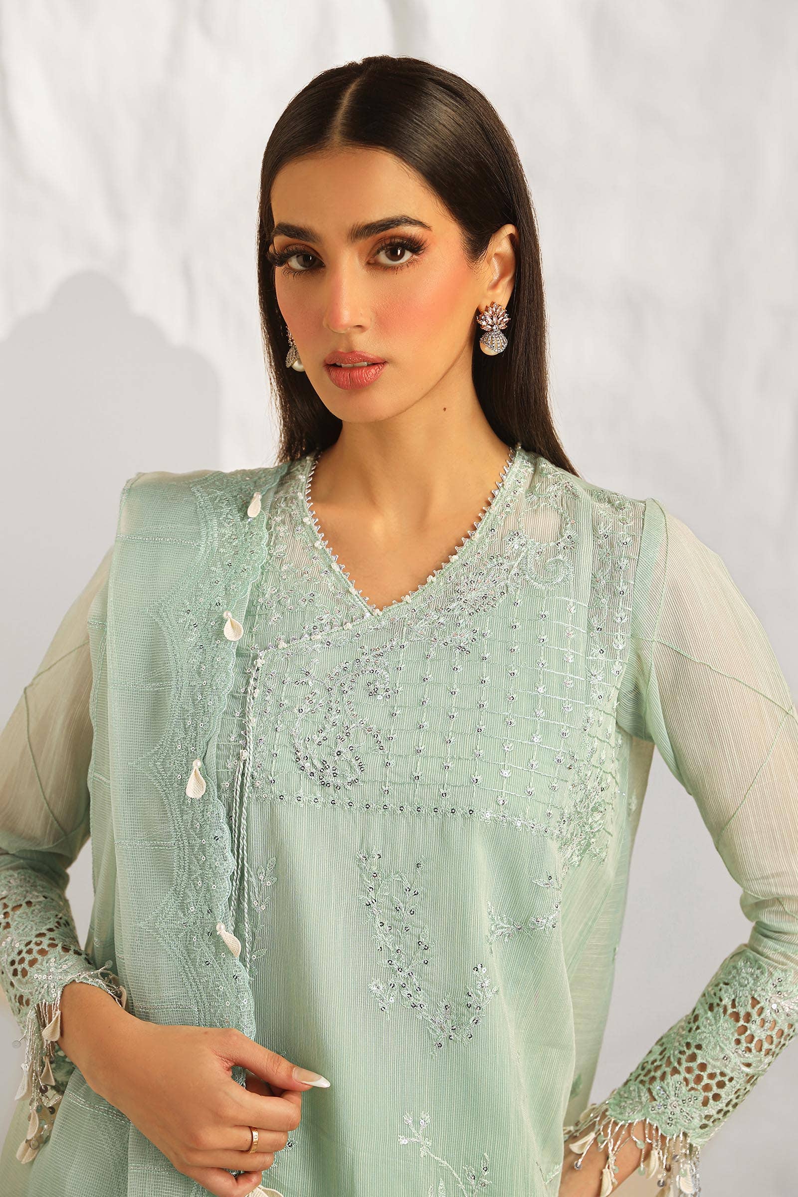 Sana Safinaz | Muzlin Summer 24 | 020B-CV - House Of Anaya
