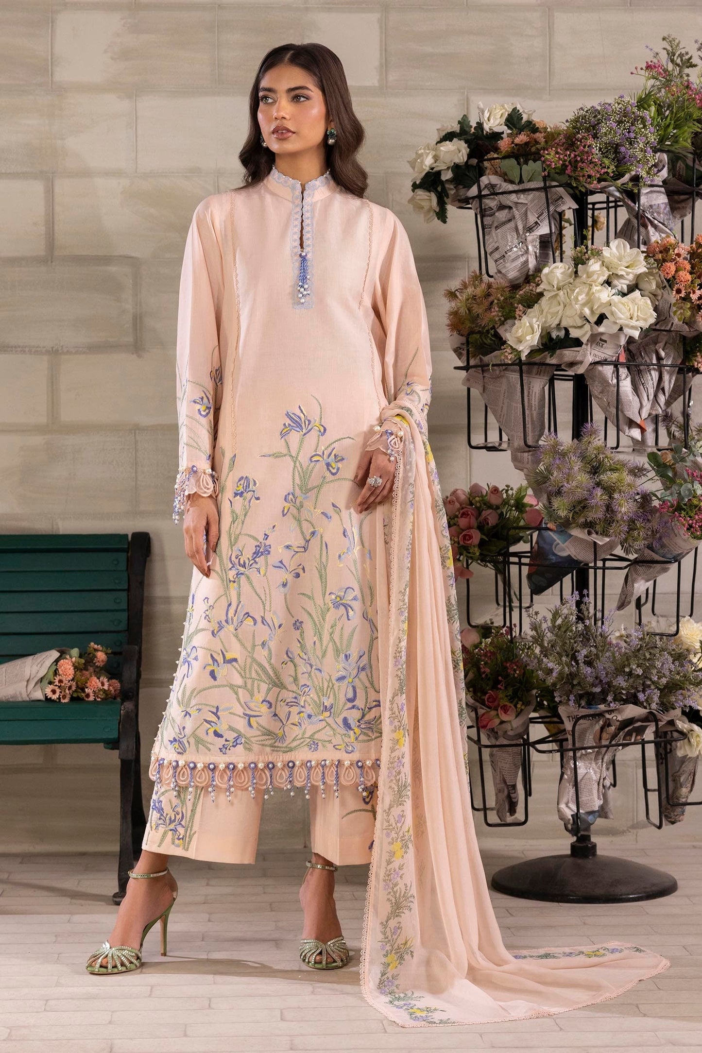 Sana Safinaz | Muzlin Spring 25 | M251-017B-3CJ - House Of Anaya
