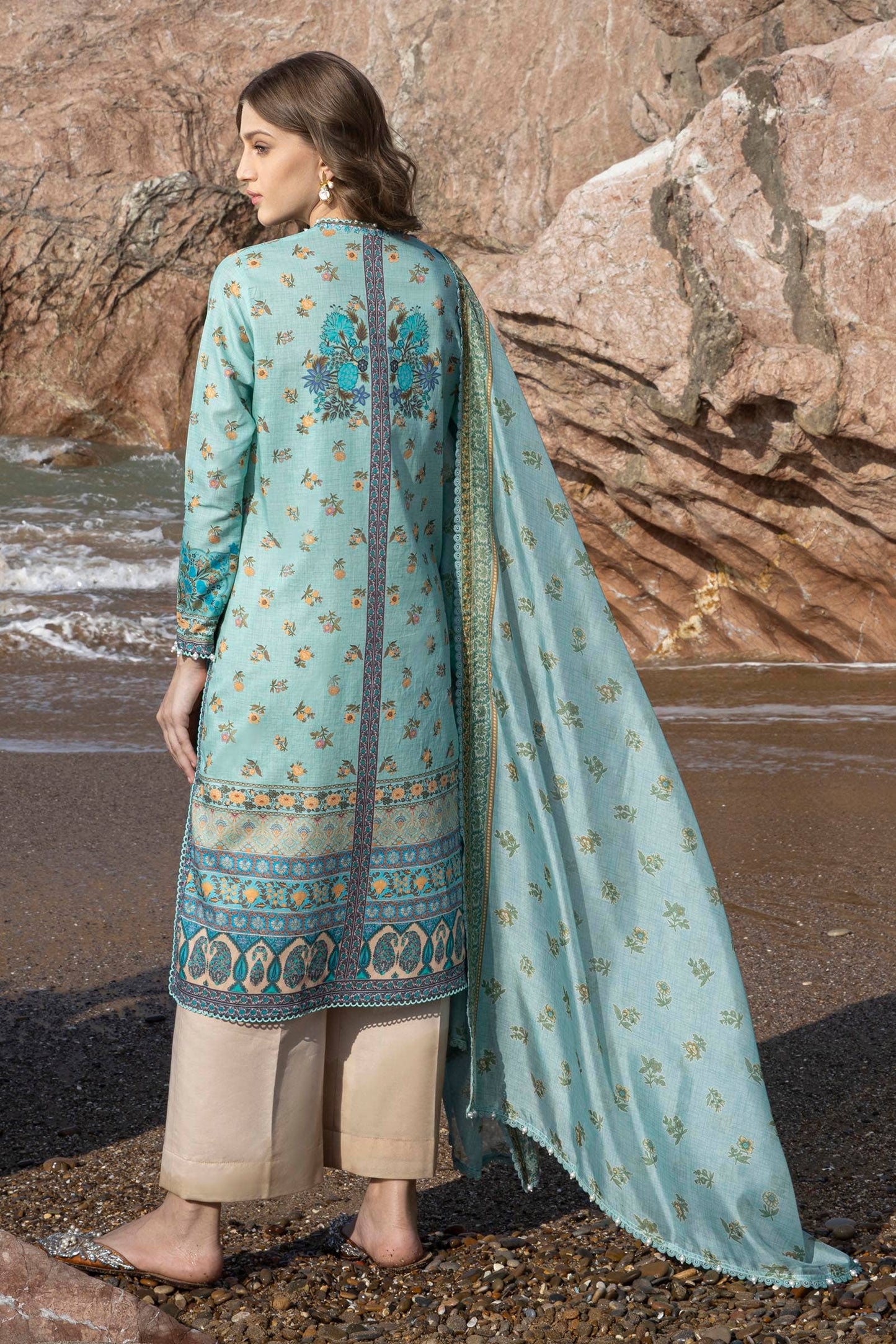 Sana Safinaz | Mahay Spring 24 | H241-017B-2BK - House Of Anaya