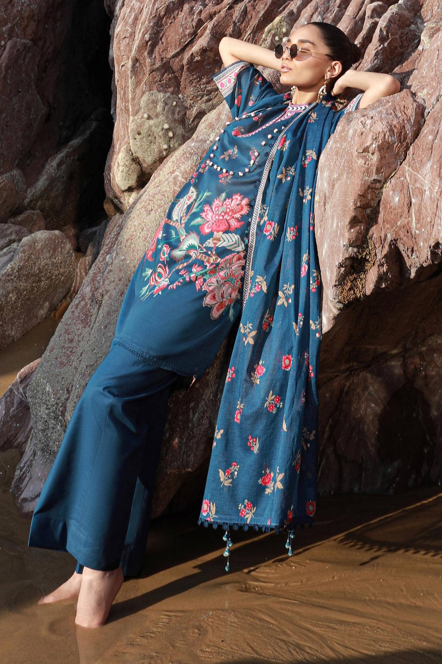 Sana Safinaz | Mahay Spring 24 | H241-020B-3CG - House Of Anaya