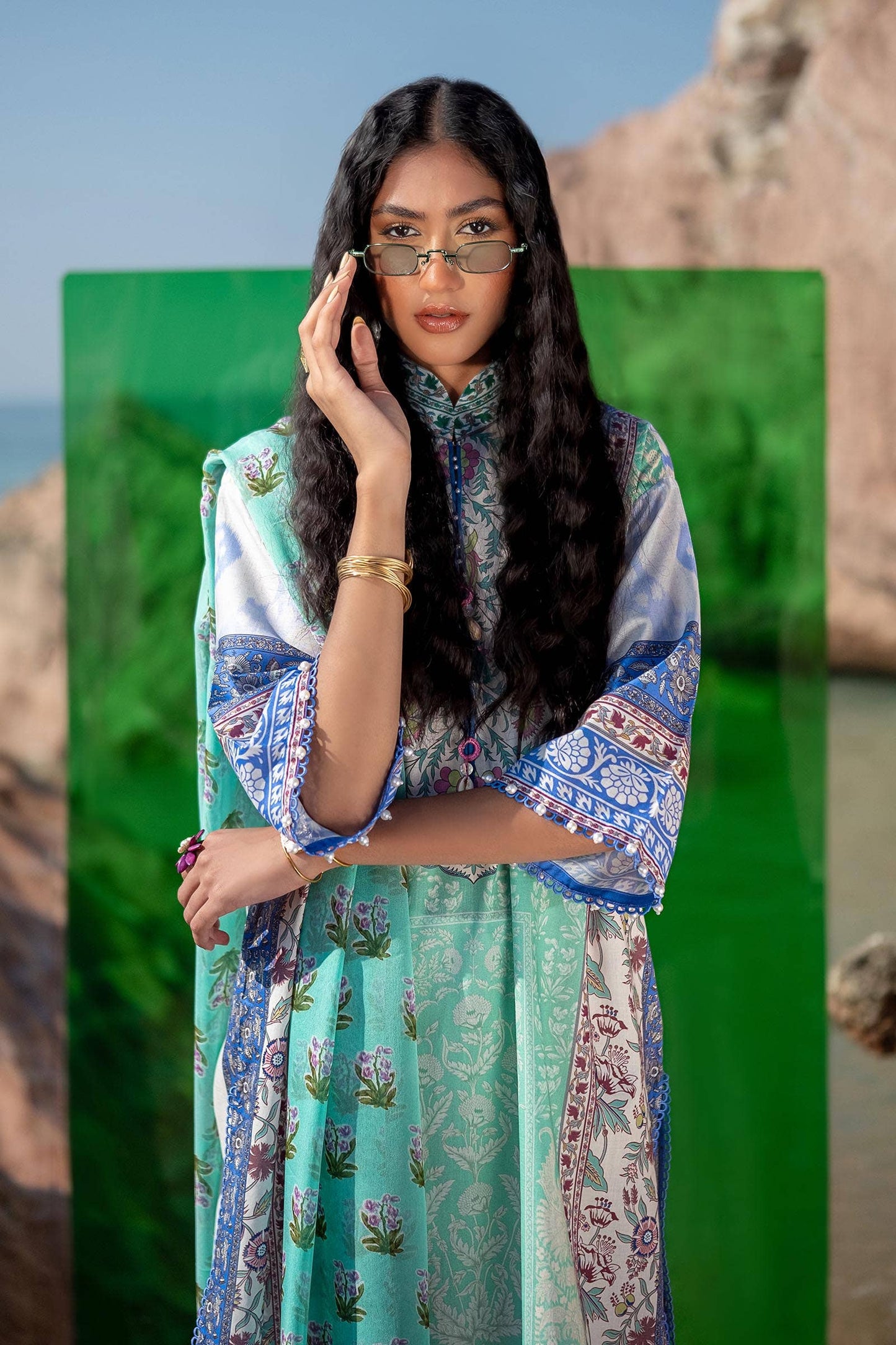 Sana Safinaz | Mahay Spring 24 | H241-003B-2BI - House Of Anaya