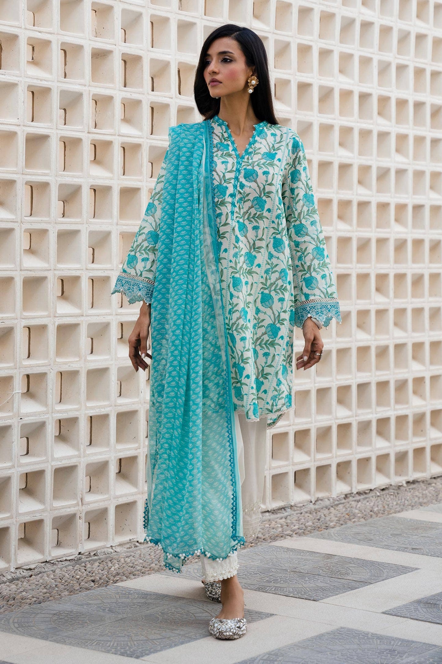 Sana Safinaz | Mahay Spring 24 | H241-002A-2BI - House Of Anaya