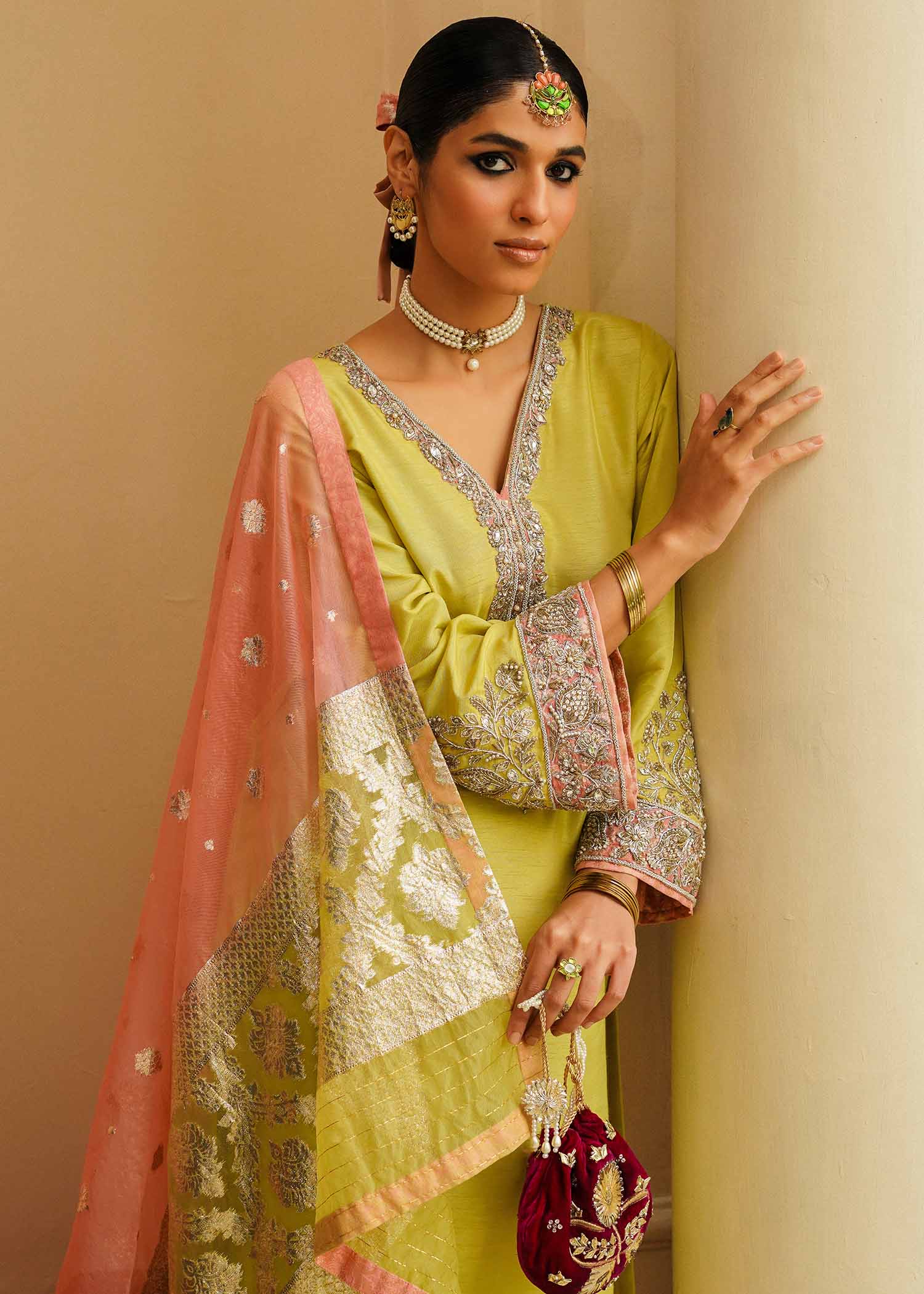 Mahgul | Eid Edit 2024 | Lemon Mint - House Of Anaya