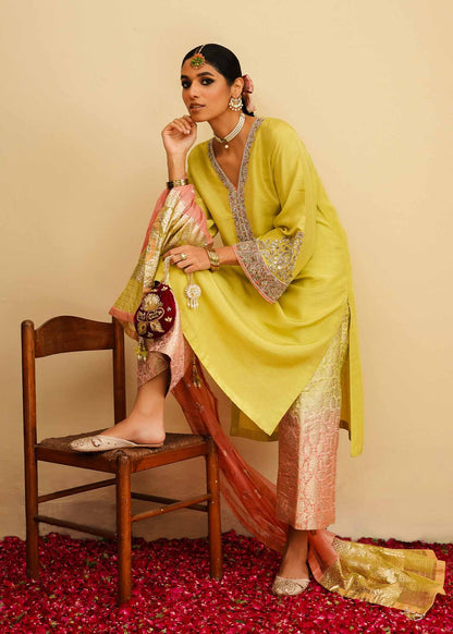 Mahgul | Eid Edit 2024 | Lemon Mint - House Of Anaya