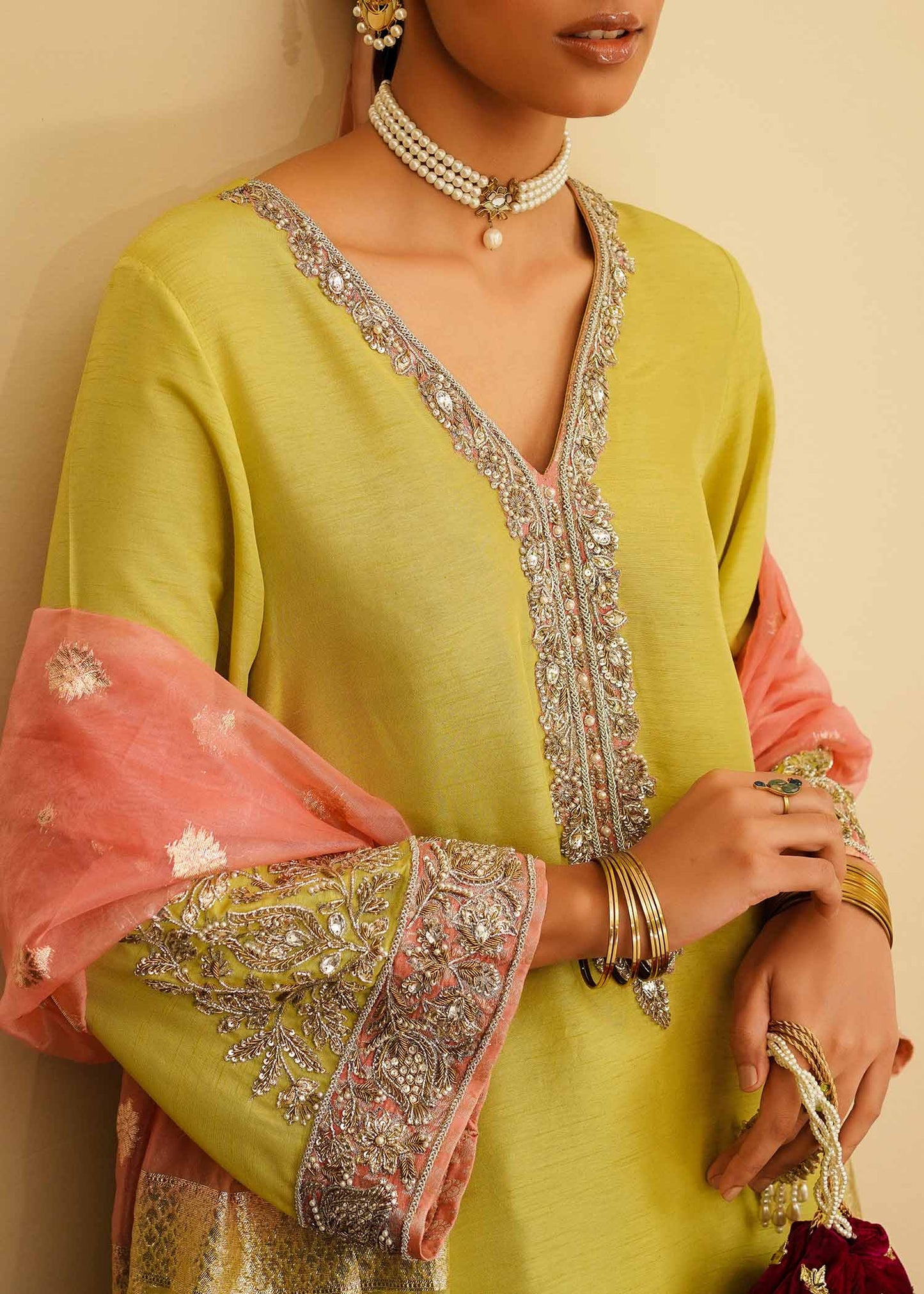 Mahgul | Eid Edit 2024 | Lemon Mint - House Of Anaya