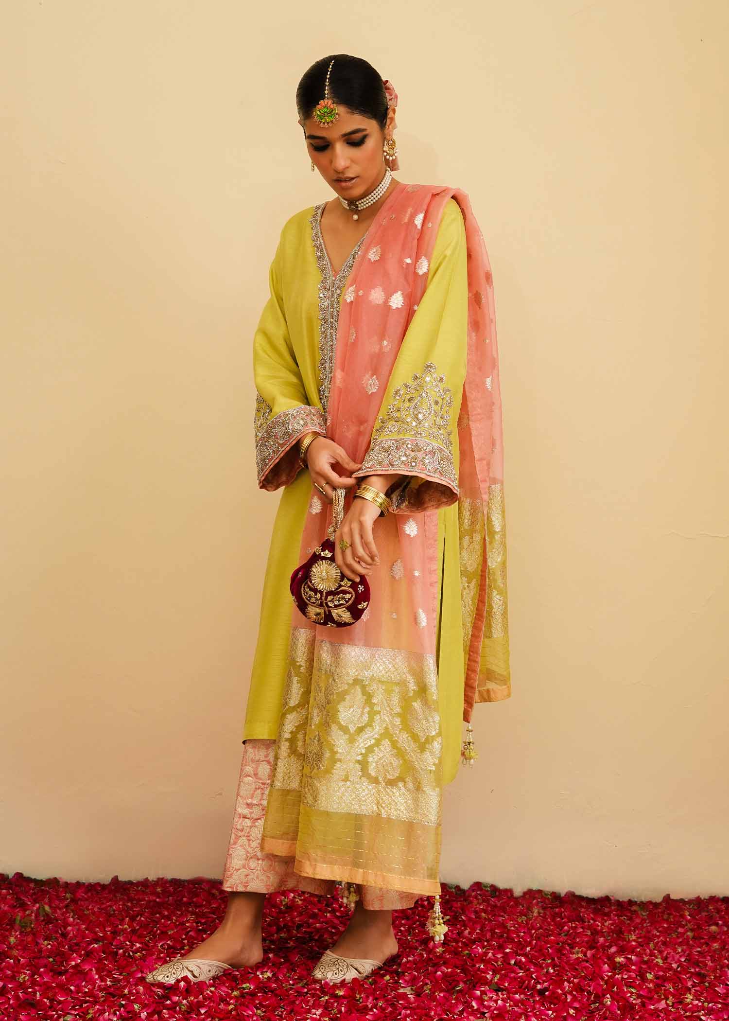 Mahgul | Eid Edit 2024 | Lemon Mint - House Of Anaya