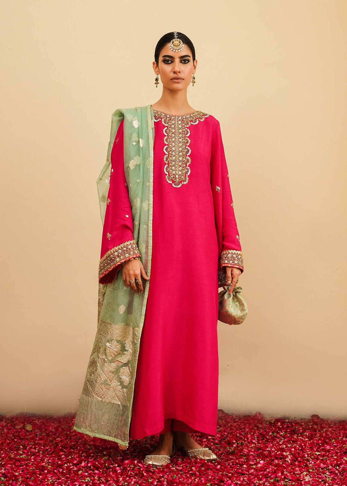 Mahgul | Eid Edit 2024 | Fuschia Rose - House Of Anaya