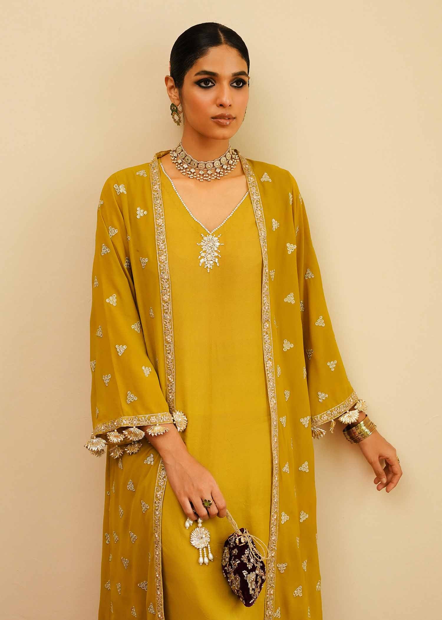 Mahgul | Eid Edit 2024 | Mustard Shine - House Of Anaya