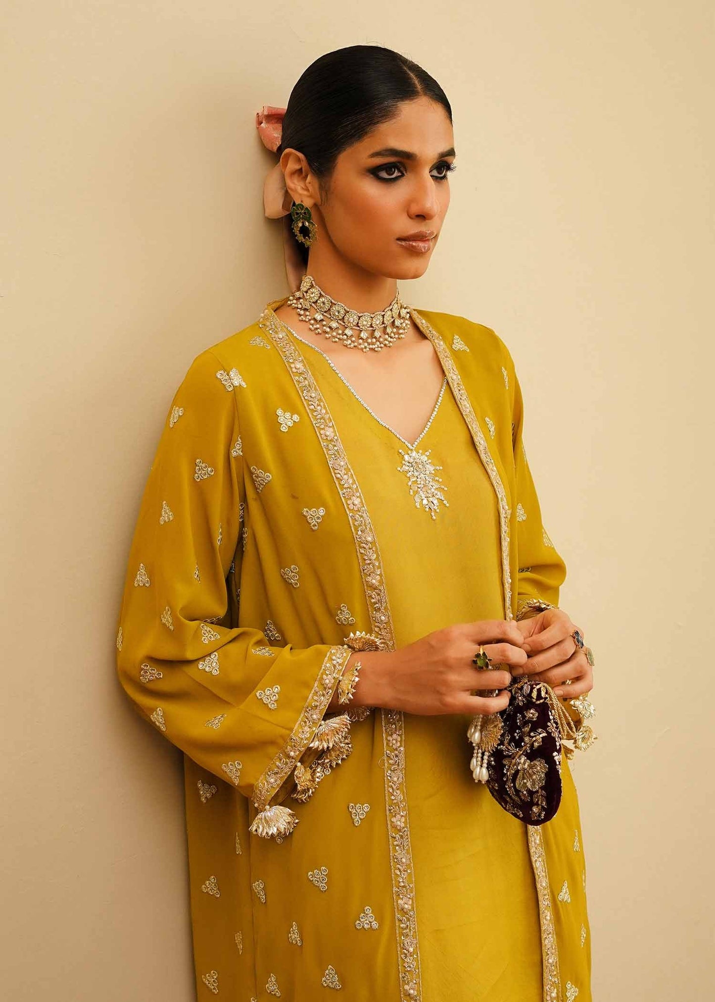 Mahgul | Eid Edit 2024 | Mustard Shine - House Of Anaya