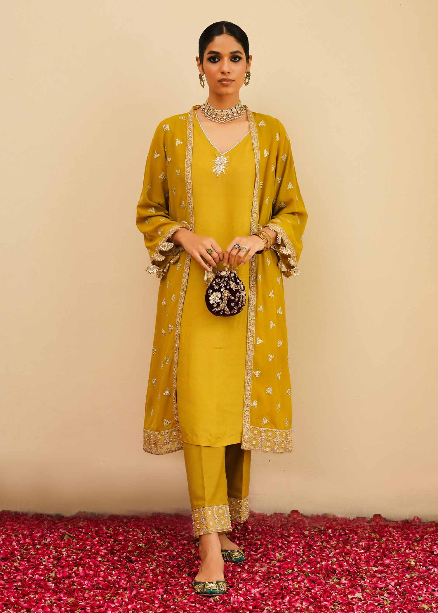 Mahgul | Eid Edit 2024 | Mustard Shine - House Of Anaya