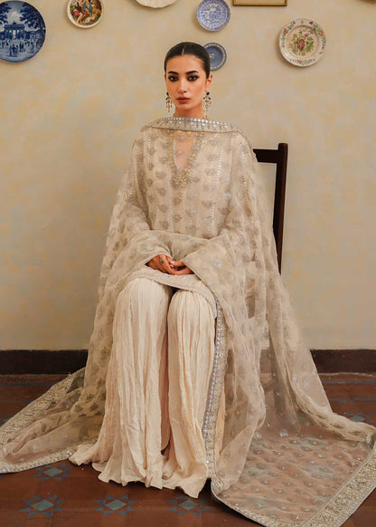 Mahgul | Eid Edit 2024 | Crushed Silver - House Of Anaya