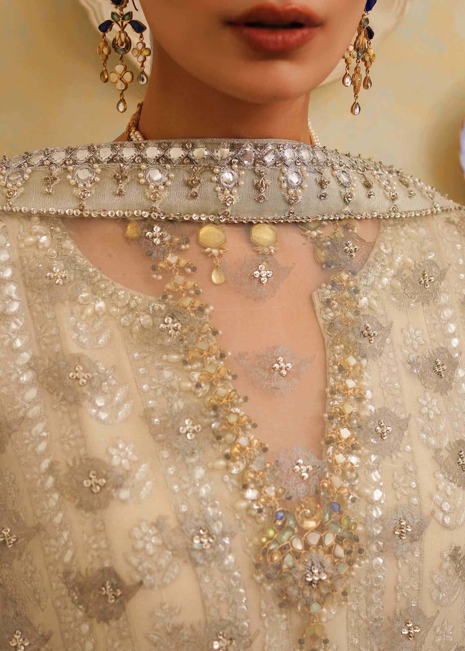 Mahgul | Eid Edit 2024 | Crushed Silver - House Of Anaya
