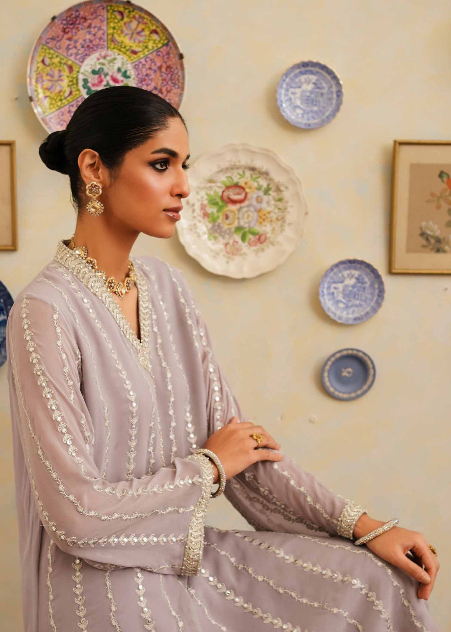 Mahgul | Eid Edit 2024 | Lavender Lines - House Of Anaya