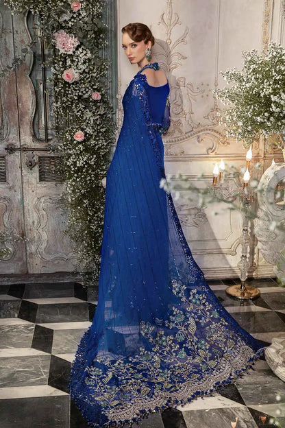 Maria B | Mbroidered Wedding Edition 23 | Cobalt Blue BD-2704 - House Of Anaya