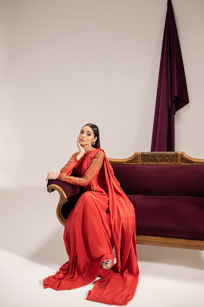 Maria Osama Khan | Tiffany Formals | Carnelian - House Of Anaya
