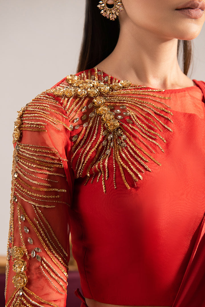 Maria Osama Khan | Tiffany Formals | Carnelian - House Of Anaya