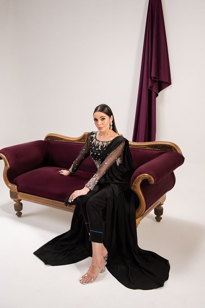 Maria Osama Khan | Tiffany Formals | Obsidian - House Of Anaya