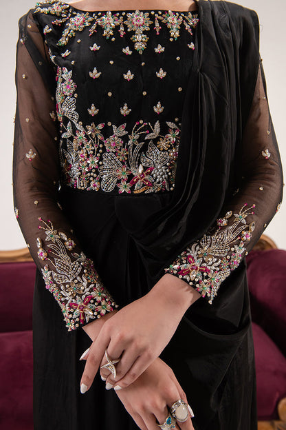 Maria Osama Khan | Tiffany Formals | Obsidian - House Of Anaya