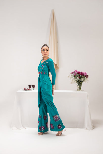 Maria Osama Khan | Tiffany Formals | Aquamarine - House Of Anaya