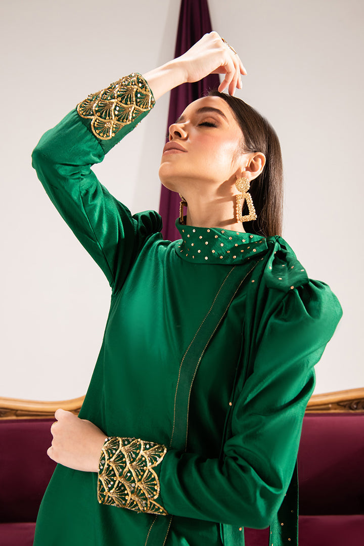 Maria Osama Khan | Tiffany Formals | Emerald - House Of Anaya
