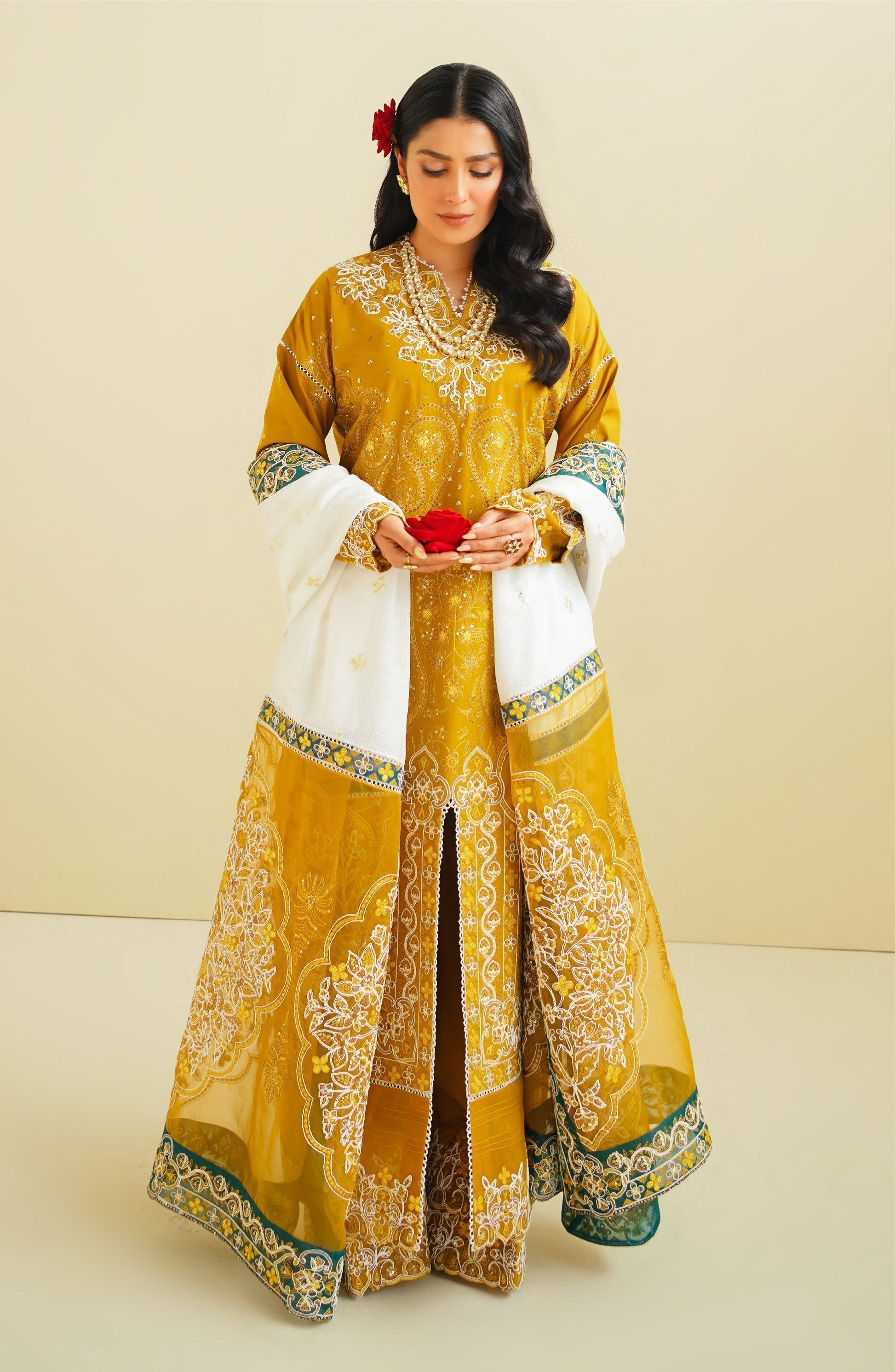 Maryum N Maria | Eid Luxury Lawn 24 | Sarah - House Of Anaya